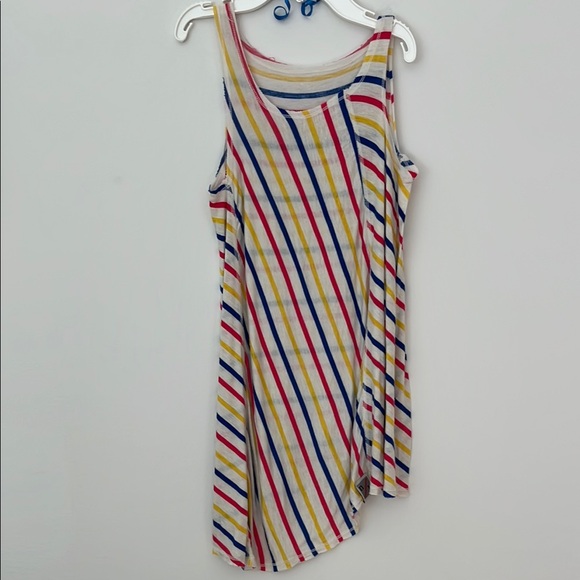 Neve + Hawk Hi-low Striped Sleeveless Tank - Size 12 - Picture 1 of 3